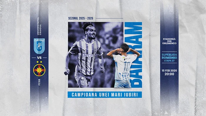 Meciul următor: Universitatea Craiova - FCSB